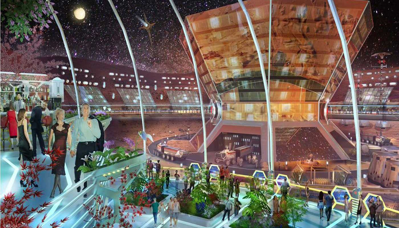 Illustration for article titled The Concept Art for Las Vegas' 'Mars World' Looks Nuts